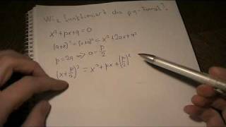 Mathematik  PQFormel  Herleitung [upl. by Korrie]