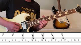 Arctic Monkeys  Arabella Guitar Solo Slow  Tabs [upl. by Ttesil]