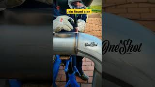 Round pipe joint process by senior wellder cover welding wellder otomotif Hellpermekanik [upl. by Akkimat998]