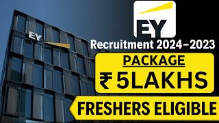 EY Recruitment 2024  EY OFF Campus Drive For 2024  2023 Batch [upl. by Terra286]