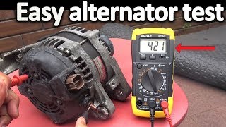 How to Test an Alternator  Testing the Voltage Regulator Diode rectifier and Stator [upl. by Hawken]