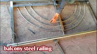 balcony stainless steel design for house  how to install steel railing [upl. by Lela665]