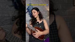 Muskurane Ki Wajah  Beautiful Ukulele Cover shorts  Easy Ukulele Songs for Beginners [upl. by Tedman833]