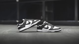 Nike Dunk Low quotWhite  Blackquot Panda Review amp OnFeet [upl. by Asilak]