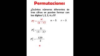 Permutaciones Probabilidad Combinatoria [upl. by Uela]