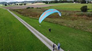 Paragliding Windenstart Horgau 2021 [upl. by Meelak]