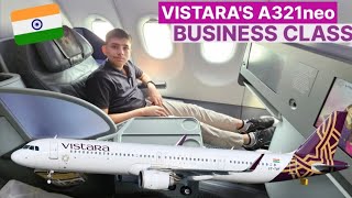 Vistaras Airbus A321neo BUSINESS CLASS review  Delhi to Mumbai  UK963  VTTVF [upl. by Silvie]