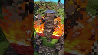 Minecraft Fireflow Fountain🔥 My Ordinary Life minecraft shorts [upl. by Minnie]