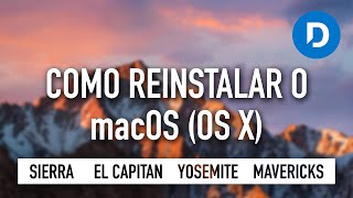 Como reinstalar o OS X formatar mac  instalação limpa  Guia  Tutorial [upl. by Ellicec377]