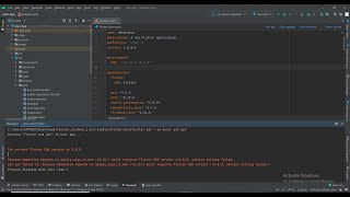 Flutter SDK version XXX version solving failedpub get failed Process finished with exit code 1 [upl. by Ringler]