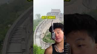 First to rap on the Great Wall of China rapperholic greatwallofchina chinese [upl. by Ahsenahs]