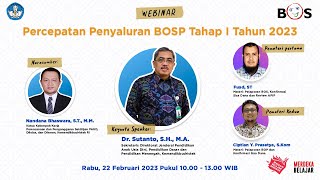 Percepatan Penyaluran BOSP Tahap I Tahun 2023 [upl. by Wivestad274]