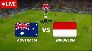 Australia vs Indonesia Highlight AFC Asian Cup Qatar 2024 Video Game Simulation [upl. by Nolyd]