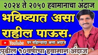 🔴Panjabrao Dakh Havaman Andaj  future rain alert  2050 ची पावसाची अपडेट [upl. by Redmer983]