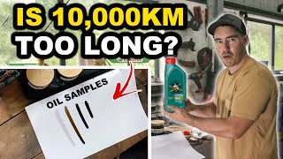 Engine oil COMPARED at 5000km vs 10000km vs 20000km Thisll make you service your 4WD RIGHT NOW [upl. by Laughry]