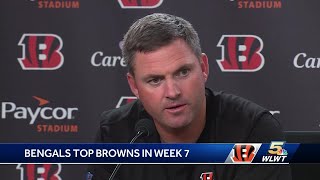 Bengals HC Taylor reacts to Bengals win over Browns [upl. by Akilaz300]