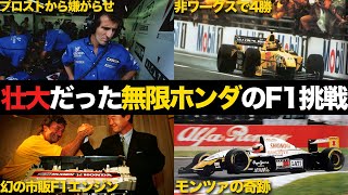 【ワークス勢に匹敵】無限ホンダのF1参戦の歴史が偉大すぎる【解説】 [upl. by Neila]