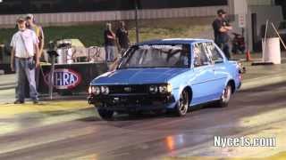 Nyce1s  Big Boy Racings 2JZ Powered Toyota Corolla  Englishtown [upl. by Ymma577]