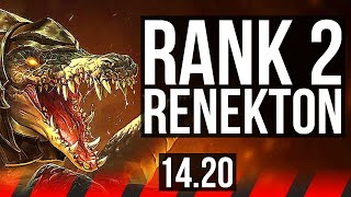 RENEKTON vs SETT TOP  Rank 2 Renekton Rank 29  EUNE Grandmaster  1420 [upl. by Trisha]