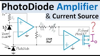 PhotoDiode Amplifier with Op Amp and MOSFET Explained [upl. by Tallou]