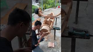 Rich girl shoved the poor boy for toy 💔🥹😭 mini wood toy woodworking art skillwood hand shorts [upl. by Dianthe]