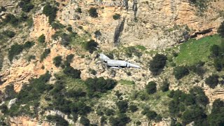 Low Level Flying Hellenic Air Force F4E Phantoms [upl. by Leesa937]