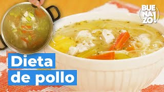 Cómo preparar una sopa de dieta de pollo  BUENAZO [upl. by Pachton956]