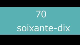 フランス語 数字 10 の位と １００ [upl. by Desirae]