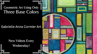 How to Create Abstract Linear Art Using an Intuitive Painting Process  Watercolors and Mixed Media [upl. by Buatti]