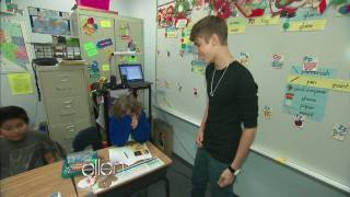 Justin Bieber Surprises a Classroom [upl. by Suzzy]