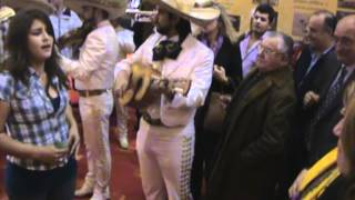 Mariachi charros de Jalisco acompañando a Pobydi feria del Caballo en Sevilla España [upl. by Acir]