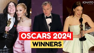 OSCARS 2024 WINNERS  GANADORES [upl. by Alburg105]