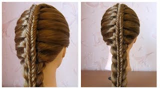 Coiffure avec tresse 🌸 Tuto coiffure pour tous les jours facile à faire [upl. by Krik]