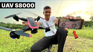 I TESTED ALL ADVANCE FEATURES OF UAV S8000 DRONE 🔥 [upl. by Tybie]