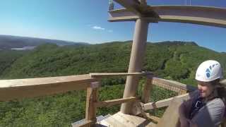 Ziptrek Mont Tremblant  Zipline  Tyroliennes  GoPro [upl. by Gav]