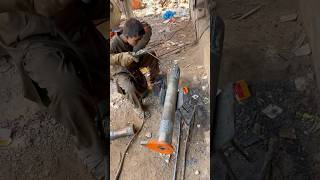 Big excavator boom pine repair with stick welding shorts welding excavator [upl. by Oni]