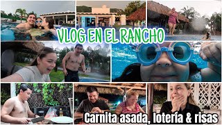 VLOG EN EL RANCHO HACIENDO CARNITA ASADA JUGANDO LOTERÍA amp DEMÁS [upl. by Maud]