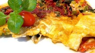 Toskana Omelette  Rezept Video  Anleitung [upl. by Lamberto]