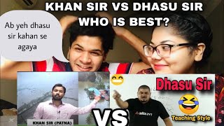 Khan Sir Vs Dhasu Sir  Who Is best Teacher Of India  Khan sir Patna Vs Dhasu Sir Adda247 [upl. by Dyol]