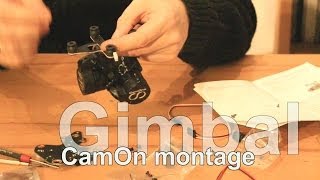 CamOneTec Gravitiy Air Gimbal DJB131 2 axis gimbal montage Feiyu Tech G3 FY G3 [upl. by Modestine464]