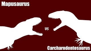 Mapusaurus vs Carcharodontosaurus  Sticknodes Void Battles [upl. by Naut]