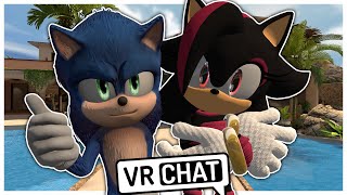 Movie Sonic Encounters Shadina In VRCHAT [upl. by Richmal]