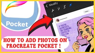 How to add images on Procreate Import Photos to Procreate Pocket [upl. by Honebein]