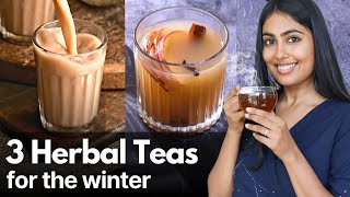 3 हर्बल चाय रेसिपी  अच्छी स्वास्थ्य के लिए  3 Herbal Tea Recipes for Morning or Evening [upl. by Sidon493]