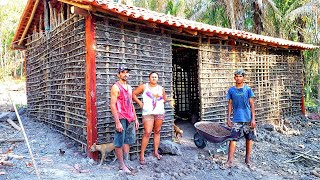 AS PAREDES DE TAIPAS DA CASA DO JEOVÁ amp PININHA ESTÃO FICANDO LINDAS gratidão [upl. by Cawley]