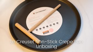 Unboxing Le Creuset Nonstick Crepe Pan [upl. by Yenahteb888]