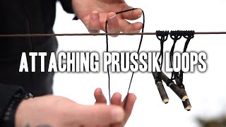 ATTACHING PRUSSIK LOOPS TO YOUR RIDGELINE [upl. by Lienad218]