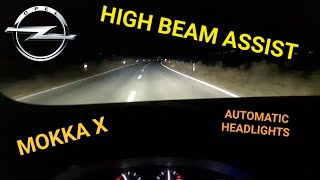 Automatic Headlights amp Automatic High Beams  OPELVAUXHALL MOKKA X [upl. by Goodkin]