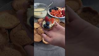 Cestini di pasta frolla con crema pasticciera e frutta food sweet thermomix [upl. by Haneeja]