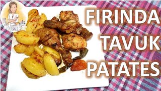 FIRINDA TAVUK BUT PATATESLİ  BAGET  NEFİS SOSLU TAVUK YEMEĞİ  YEMEK TARİFLERİ [upl. by Paulson]